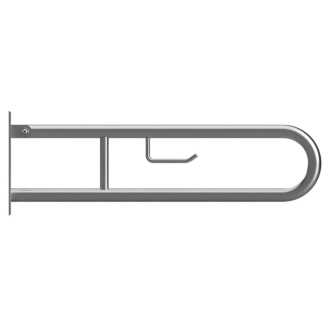 BEMETA HELP: Sklopný úchyt v tvare U 750 mm, nerez brús, s držiakom TP 301406302
