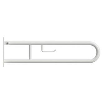 BEMETA HELP: Sklopný úchyt v tvare U s držiakom na TP 813mm, biele, s krytkou 301407283