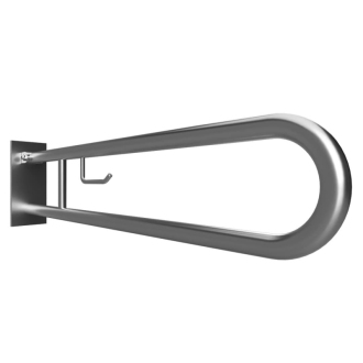 BEMETA HELP: Sklopný úchyt v tvare U s držiakom na TP 900 mm, brús, s krytkou 301407292