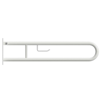 BEMETA HELP: Sklopný úchyt v tvare U s držiakom na TP 900 mm, biele, s krytkou 301407293