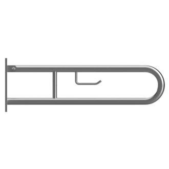 BEMETA HELP: Sklopný úchyt v tvare U 750 mm, brús, s krytkou a držiakom TP 301407302