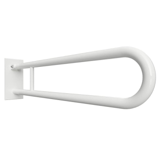 BEMETA HELP: Sklopný úchyt v tvare U 850 mm, biele, s krytkou a držiakom TP 301407323
