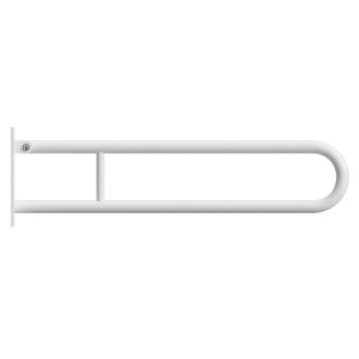 BEMETA HELP: Sklopný úchyt v tvare U 850 mm, biele, s krytkou a držiakom TP 301407323