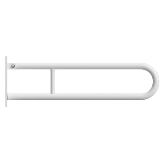 BEMETA HELP: Sklopný úchyt v tvare U 750 mm, biele, s krytkou 301607303