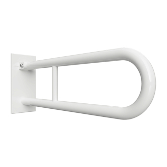 BEMETA HELP: Sklopný úchyt v tvare U 850 mm, biele, s krytkou 301607323