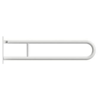 BEMETA HELP: Sklopný úchyt v tvare U 850 mm, biele, s krytkou 301607323