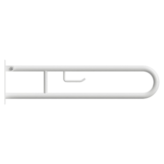 BEMETA HELP: Sklopný úchyt v tvare U s držiakom na TP 900 mm, biele 301102294