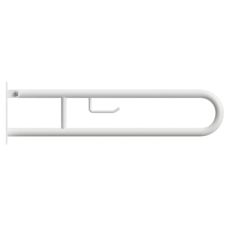 BEMETA HELP: Sklopný úchyt v tvare U 850 mm, biely, s držiakom TP 301406324
