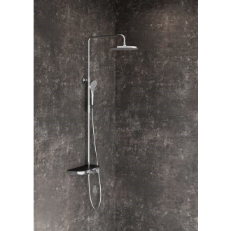 Ravak TE 094.02 Stĺp Termo s funkciou Stop, chróm/black X070162