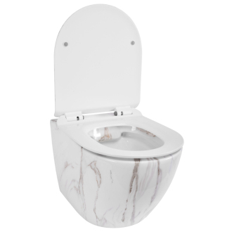 Rea Závesné WC Carlos Rimless Duroplast Flat Zm Aiax Shiny Rea-c6385