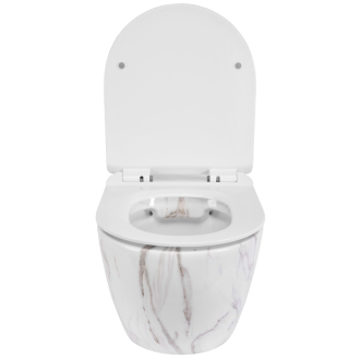 Rea Závesné WC Carlos Rimless Duroplast Flat Zm Aiax Shiny Rea-c6385