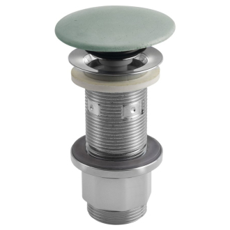 Umývadlová výpusť 5/4“, click-clack, betónová zátka, 10-80mm, zelená FG923
