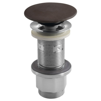 Umývadlová výpusť 5/4“, click-clack, betónová zátka, 10-80mm, tmavo hnedá FG915