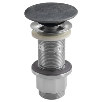 Umývadlová výpusť 5/4“, click-clack, betónová zátka, 10-80mm, strieborná FG919