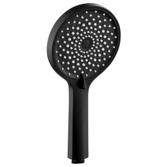 Ručná masážna sprcha, 4 režimy sprchovania, priemer 123mm, čierna mat 1204-10B