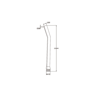 Ručná sprcha, 230mm, mosadz/chróm 1204-01