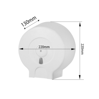 Zásobník na toaletný papier do priemeru 19cm, ABS biela 693