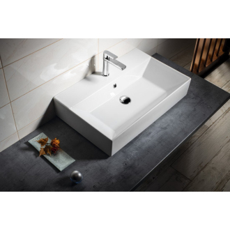 SISTEMA keramické umývadlo 70x42cm, biela 10SF50070