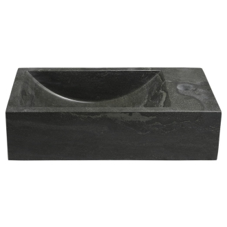 BLOK kamenné umývadlo 40x10x22 cm, antracit 2401-28