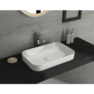 SOTT AQUA keramické umývadlo 50x38cm, biela 10SQ51050