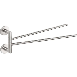 X-STEEL otočný držiak na uteráky dvojitý 420mm, brúsená nerez (104204105) XS405