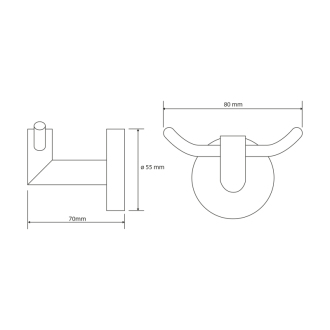 X-ROUND dvojháčik, chróm (104206032) XR200