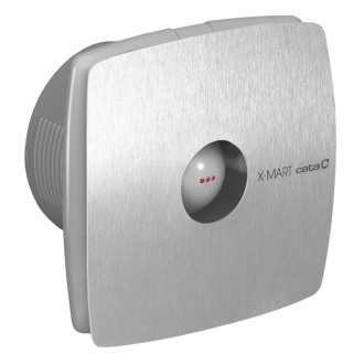 X-MART 10 kúpeľňový ventilátor axiálny, 15W, potrubie 100mm, nerez 01040000