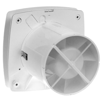 X-MART 10T kúpeľňový ventilátor axiálny s časovačom, 15W, potrubie 100mm, biela 01011000