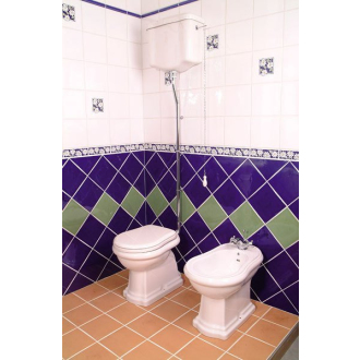 RETRO WC misa stojaca, 38,5x59cm, spodný odpad, biela 101001