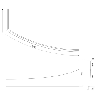 EVIA R 160 panel rohový 12813
