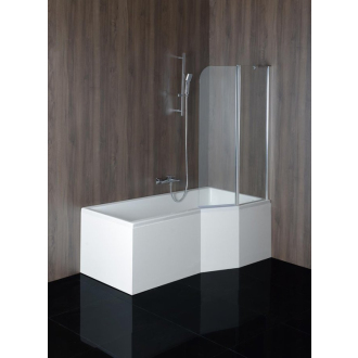 VERSYS R asymetrická vaňa 160x85x70x47cm, biela 15611
