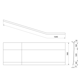 PROJEKTA R 160 panel čelný 21312