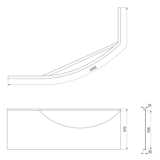 MAMBA L 170 panel rohový 76312