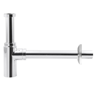 Aqualine Umývadlový sifón 1&#39;1/4, odpad 32mm okrúhly, chróm CV1003