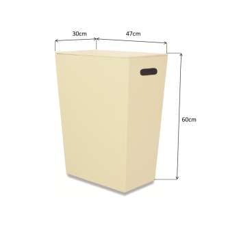 ECO PELLE kôš na bielizeň 47x60x30cm, krémová 2463CR