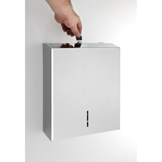 Zásobník na papierové uteráky 285x370x105mm, leštená nerez (113103041) XP048