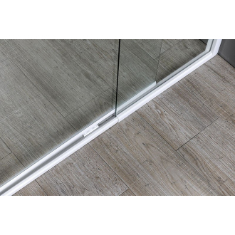 AMICO sprchové dvere výklopné 1040-1220x1850 mm, číre sklo G100