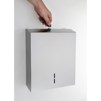 Zásobník na papierové uteráky 285x370x105mm, brúsená nerez (113103045) XP053