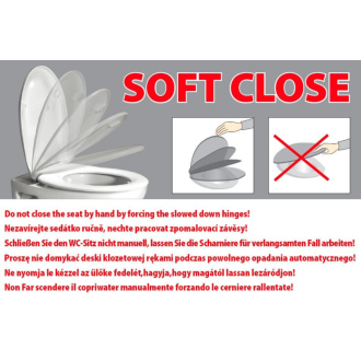 NORM/PURA WC sedátko Soft Close, duroplast, biela MS86CN11