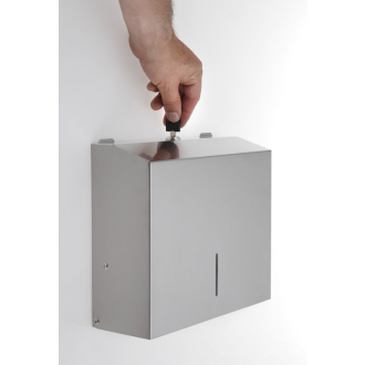 Zásobník na papierové uteráky 285x265x105mm, brúsená nerez (113103035) XP052
