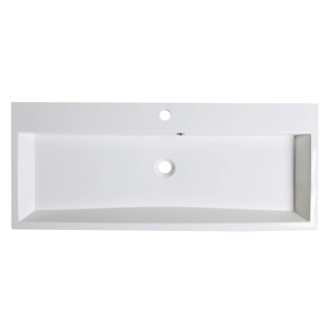 ORINOKO umývadlo 100x42cm, liaty mramor, biela OR100