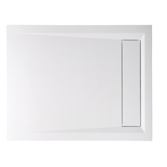 VARESA spŕch. vanička z liateho mramoru so záklopom, obdĺžnik 100x80x4cm, biela 71605