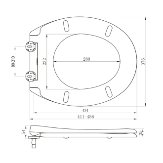 ADINA WC sedátko Soft Close, duroplast, biela 1703-322