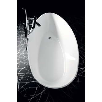 ELÍPSIA vaňa1700x770x620mm, liaty mramor, objem 330l, biela lesk GVEL1700