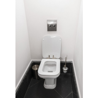 WALDORF WC sedátko Soft Close, polyester, biela/chróm 418801