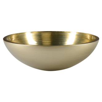 MURANO SOFT BROWN sklenené umývadlo okrúhle 40x14 cm, svetlo hnedá AL5318-67