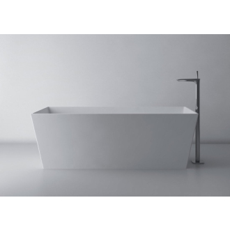 KVADRIE vaňa 1590x650x550mm, liaty mramor, objem 360l, biela lesk GVKV1590