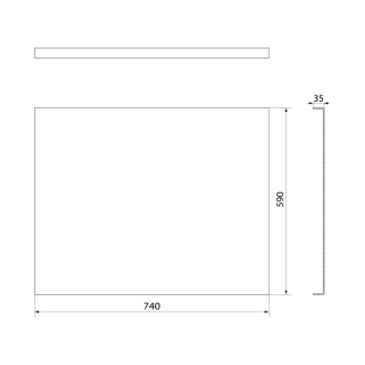 PLAIN panel bočný 74x59cm 72678
