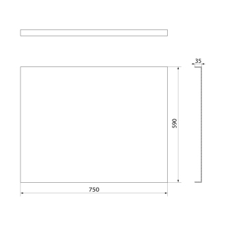 PLAIN panel bočný 75x59cm 72687