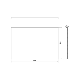 PLAIN panel bočný 88x59cm 72705